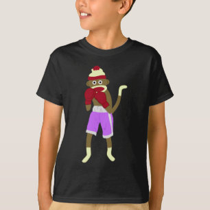 Camiseta Pugilista do macaco da peúga
