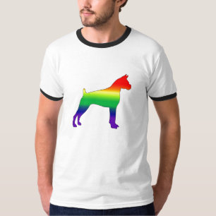 Camiseta Pugilista do orgulho gay