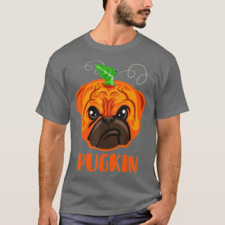 Camiseta Pugkin Dia de as Bruxas engraçado Pug Costume Pump
