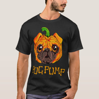 Camiseta Pugkin Pug Abóbora Halloween Dia de Ação de Graças