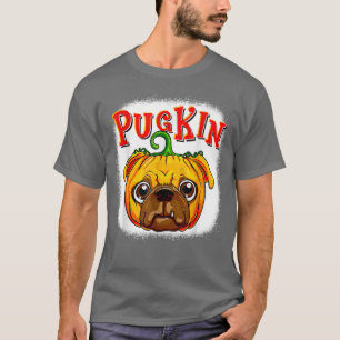 Camiseta Pugkin Pug Pumpkin T Halloween Kids Boys Thanksgi