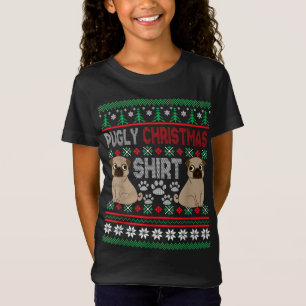 Camiseta Pugly Pug Dog Ugly Christmas Xmas Pug Lovers Gift