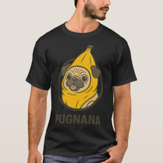 Camiseta Pugnana - Pug com Fantasia de Banana Arte de Meme