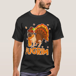 Camiseta Pugrim Pug Peregrino Peru Pug Clássico 112
