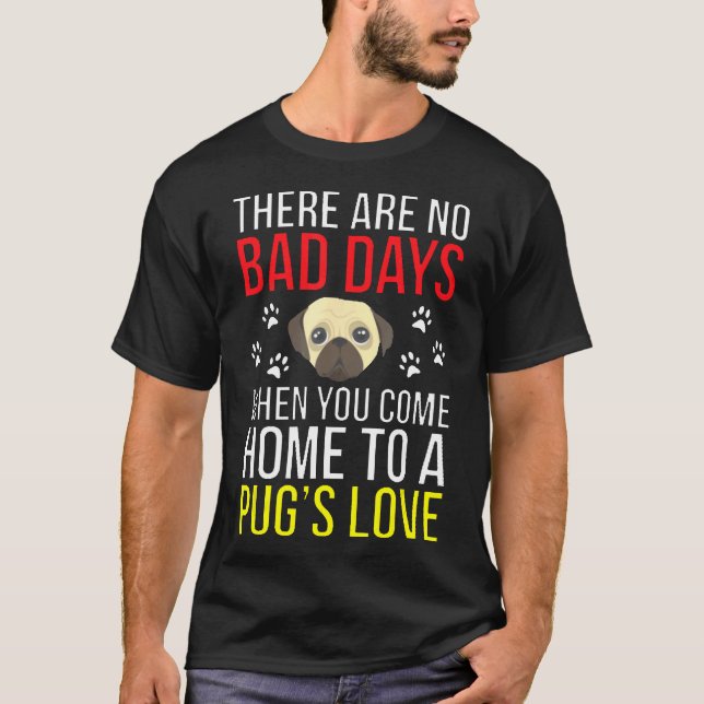 Camiseta Pugs Amam Dono de Pug Fofo (Frente)