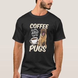 Camiseta Pugs de Café Animais Filhotes Dono Parental Animai