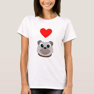 Camiseta Pugs do amor