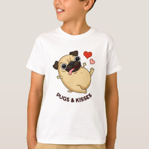Camiseta Pugs E Beija Cachorro Engraçado