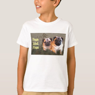 Camiseta Pugs e t-shirt dos miúdos dos abraços