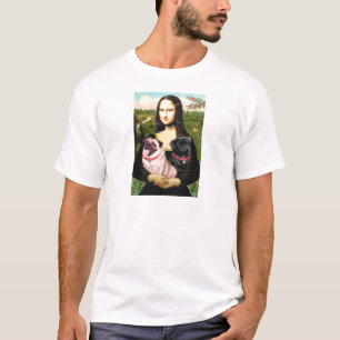 Camiseta Pugs (Fawn + Blk) - Mona Lisa