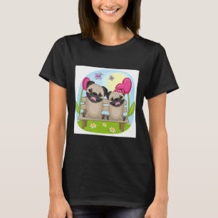 Camiseta Pugs in Love Essential T-Shirt 862