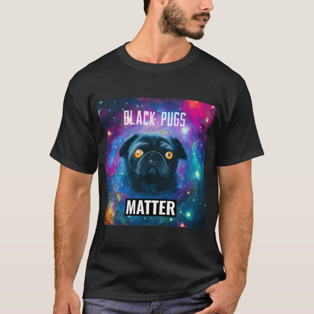 Camiseta Pugs Pretos Importam (Frente)