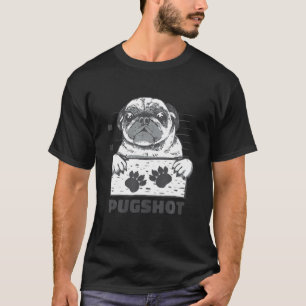 Camiseta Pugshot - Pug Jail Mugshot