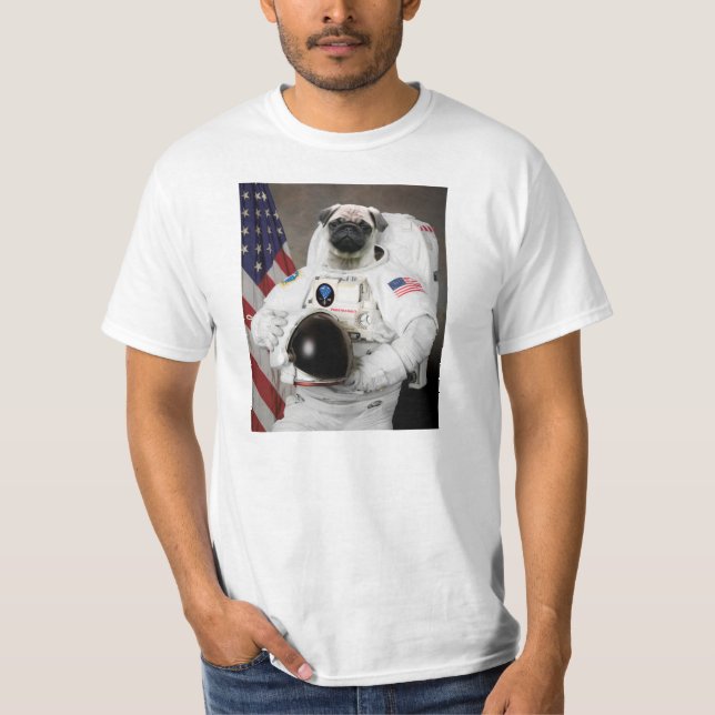 Camiseta Pugstranaut (Frente)