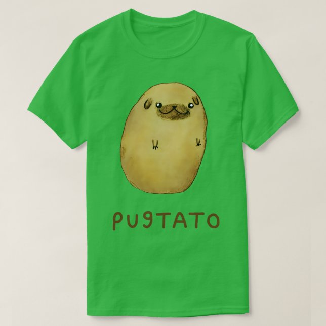 Camiseta Pugtato (Frente do Design)