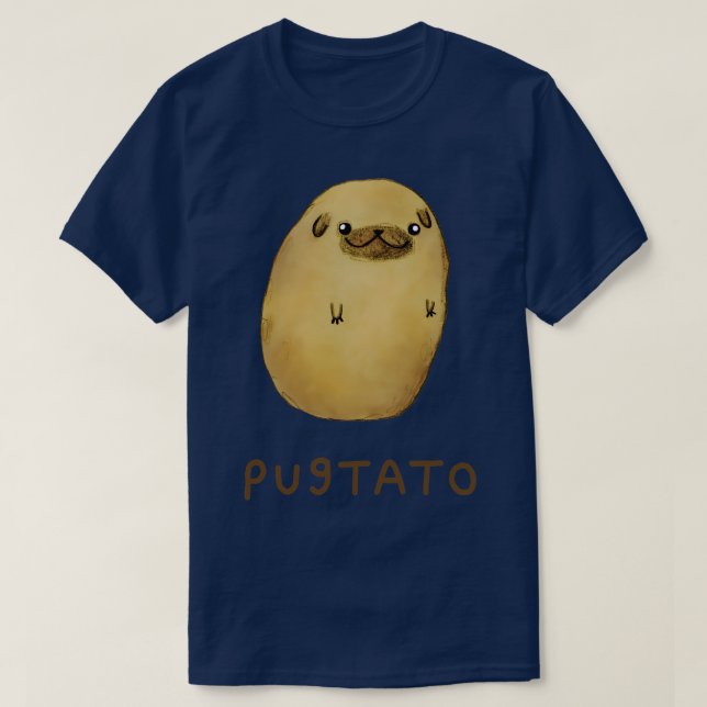 Camiseta Pugtato (Frente do Design)