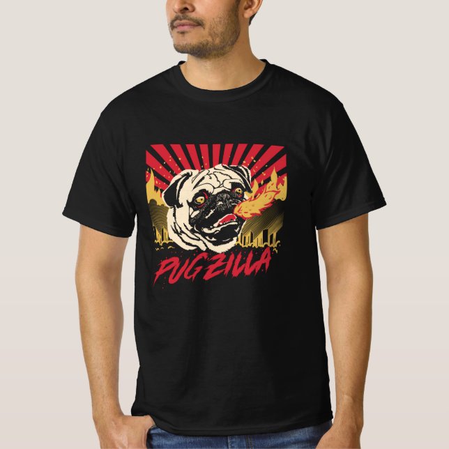 Camiseta Pugzilla Pug Dog Pug Sweet Pug Pug (Frente)