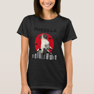 Camiseta Pugzilla Pug Mãe Pug Pai Pug Pug Animal
