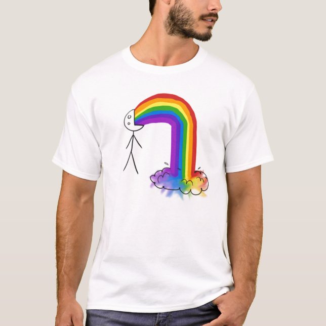 Camiseta Puke o arco-íris (Frente)