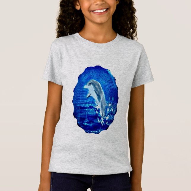 Camiseta Pulando a arte do golfinho (Frente)