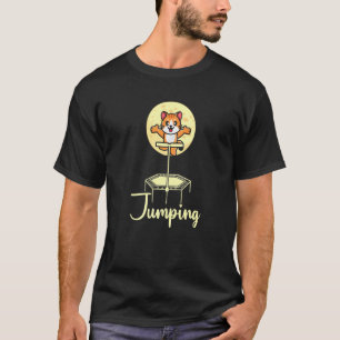 Camiseta Pulando Malhação Gato Trampoline Esportes Saltos