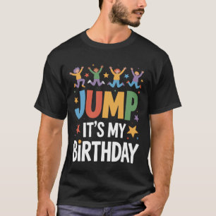 Camiseta Pule É Meu Aniversário Parque de Trampolim Festa I