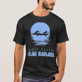Camiseta Pule mais rápido que eu ouço banjos Rafando