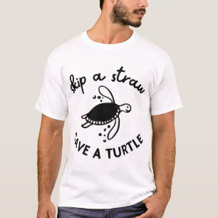 Camiseta Pule Uma Cana Salve Uma Tartaruga Cópia Cópia