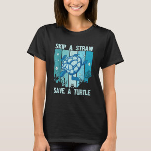 Camiseta Pule uma caneta, salve uma tartaruga, salve as tar