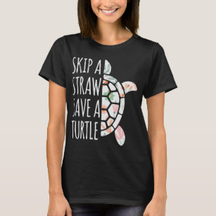 Camiseta Pule uma palha, salve uma tartaruga