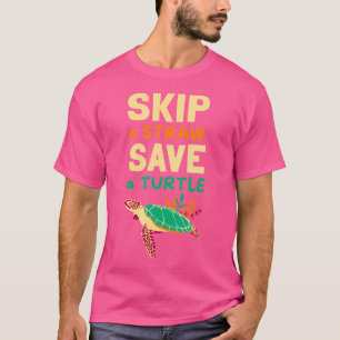 Camiseta Pule Uma Palheta Salve Uma Tartaruga-Tortura-Répti