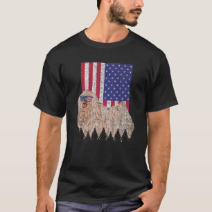 Camiseta Puli Patriotic Dog USA Prioridade American Flag