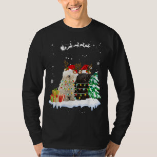 Camiseta Puli Reindeer Xmas Light Enfeites de natal Xmas