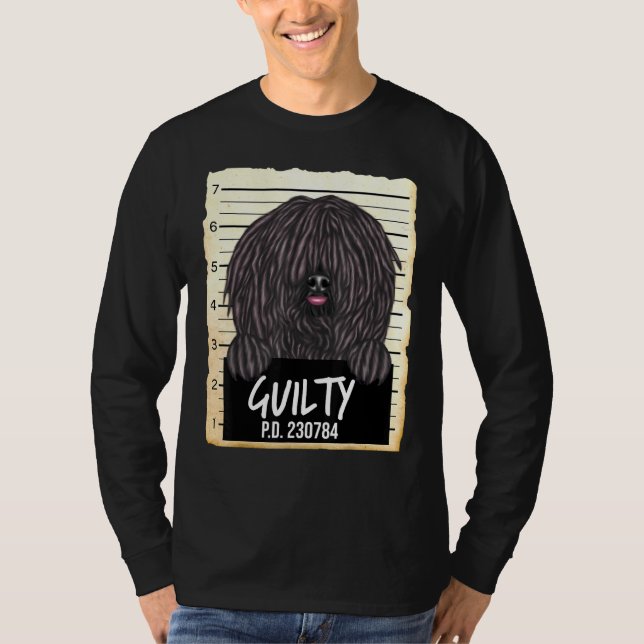 Camiseta Pulik Guilty Dog Mugshot (Frente)