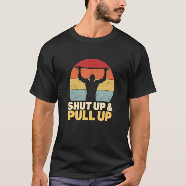 Camiseta Pull Up Retro Calisthenics Gymnastic Exercises (Frente)