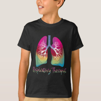 Camiseta Pulmões Coloridos com Terapêutica Respiratória