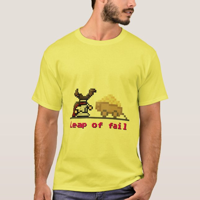 Camiseta pulo de 8 bits da falha (Frente)