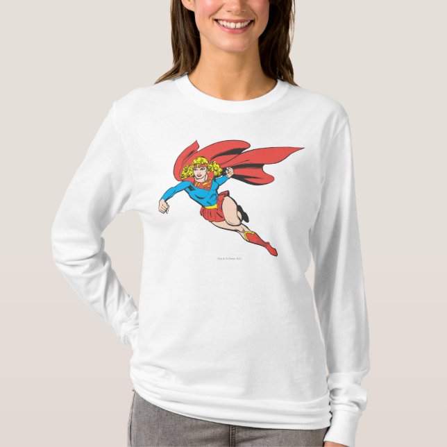 Camiseta Pulos e perfuradores de Supergirl (Frente)
