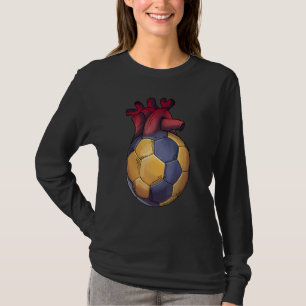 Camiseta Pulsação da Bola de Andebol para Jogadores e Fãs