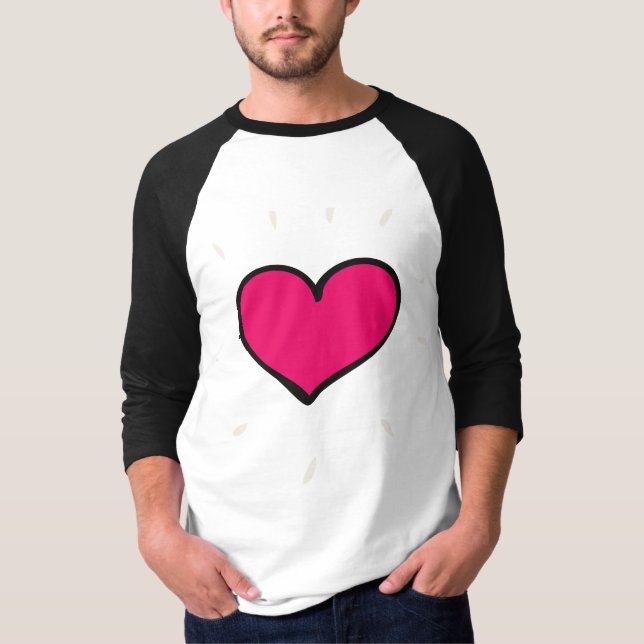 Camiseta ❤️ ✨ pulsação do amor: Vista seus sentimentos ✨ ❤️ (Frente)