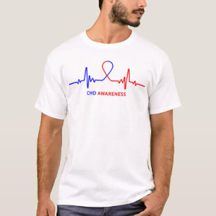 Camiseta Pulsação do coração congenital da consciência