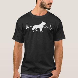 Camiseta Pulsação do german shepherd Cão 400