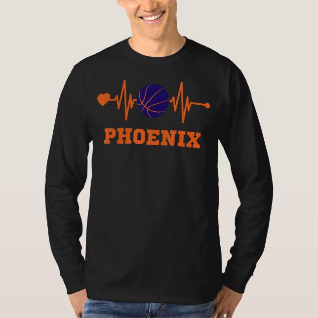 Camiseta Pulsação dos Ventiladores de Basquete Phoenix (Frente)