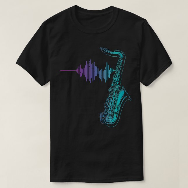 Camiseta Pulsação Saxofônica (Frente do Design)
