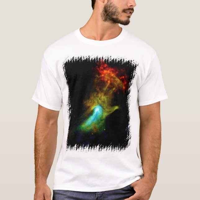 Camiseta Pulsar B1509 - Foto da Nebulosa de Raio X de Deus  (Frente)