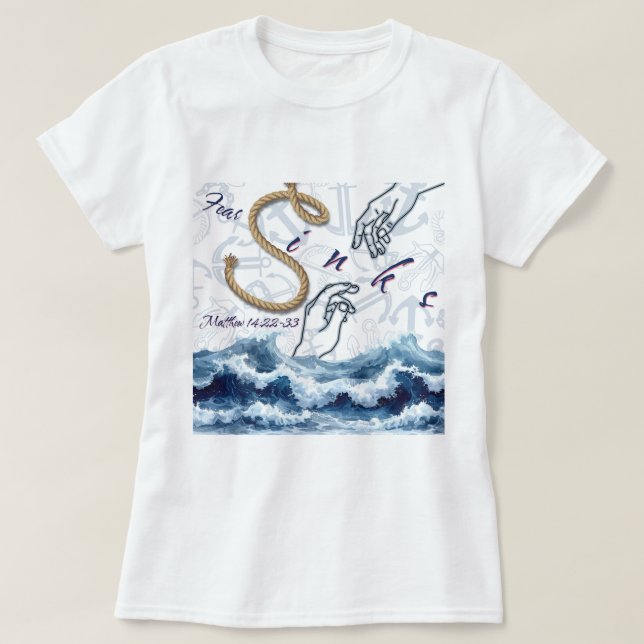 Camiseta PULSE: Fear Sinks T-Shirt (Frente do Design)