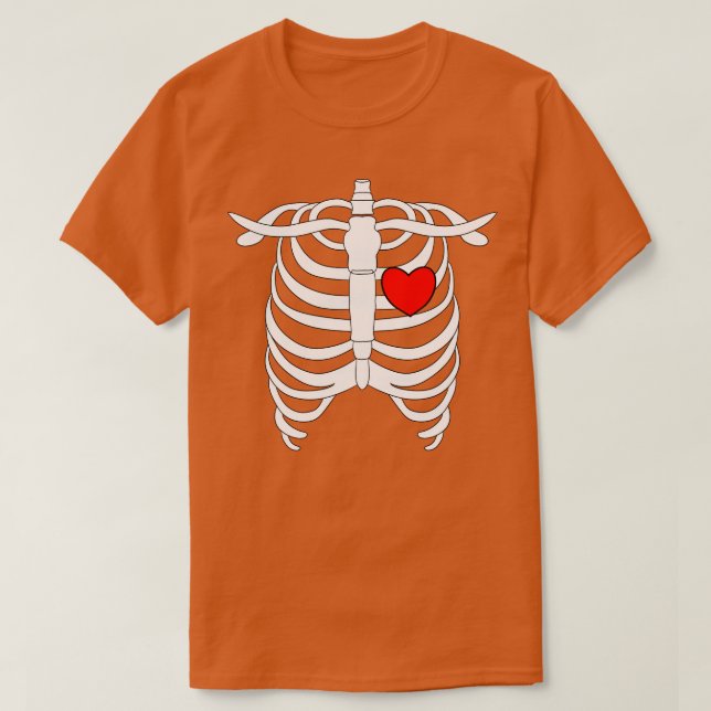 Camiseta Pulseira Com Coração Vermelho (Frente do Design)