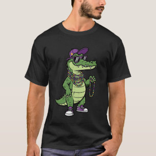 Camiseta Pulseira de Contas de Jacaré para Carnaval Terça-F