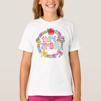 Camiseta Pulseira de Doces Colorida Terceira Série