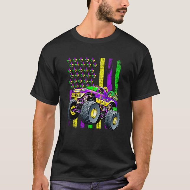 Camiseta Pulseiras de Caminhão Monstro do Carnaval Bandeira (Frente)